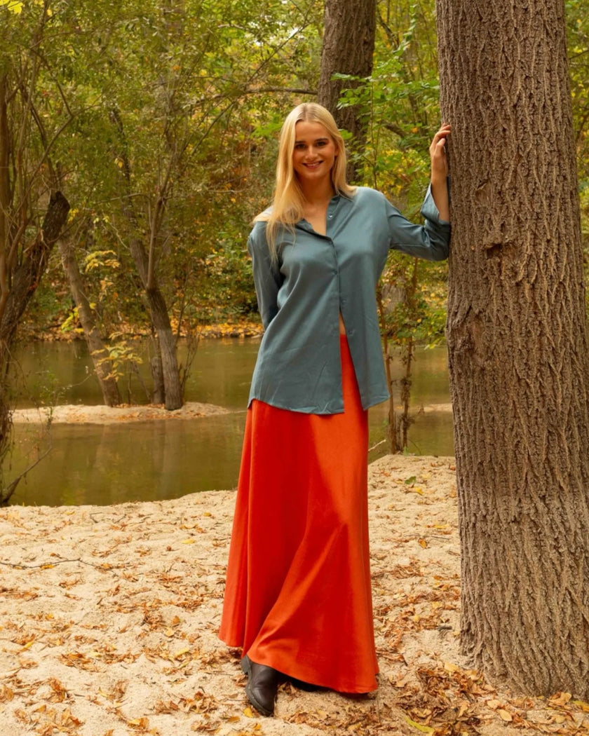 Falda capa XIMENA Naranja