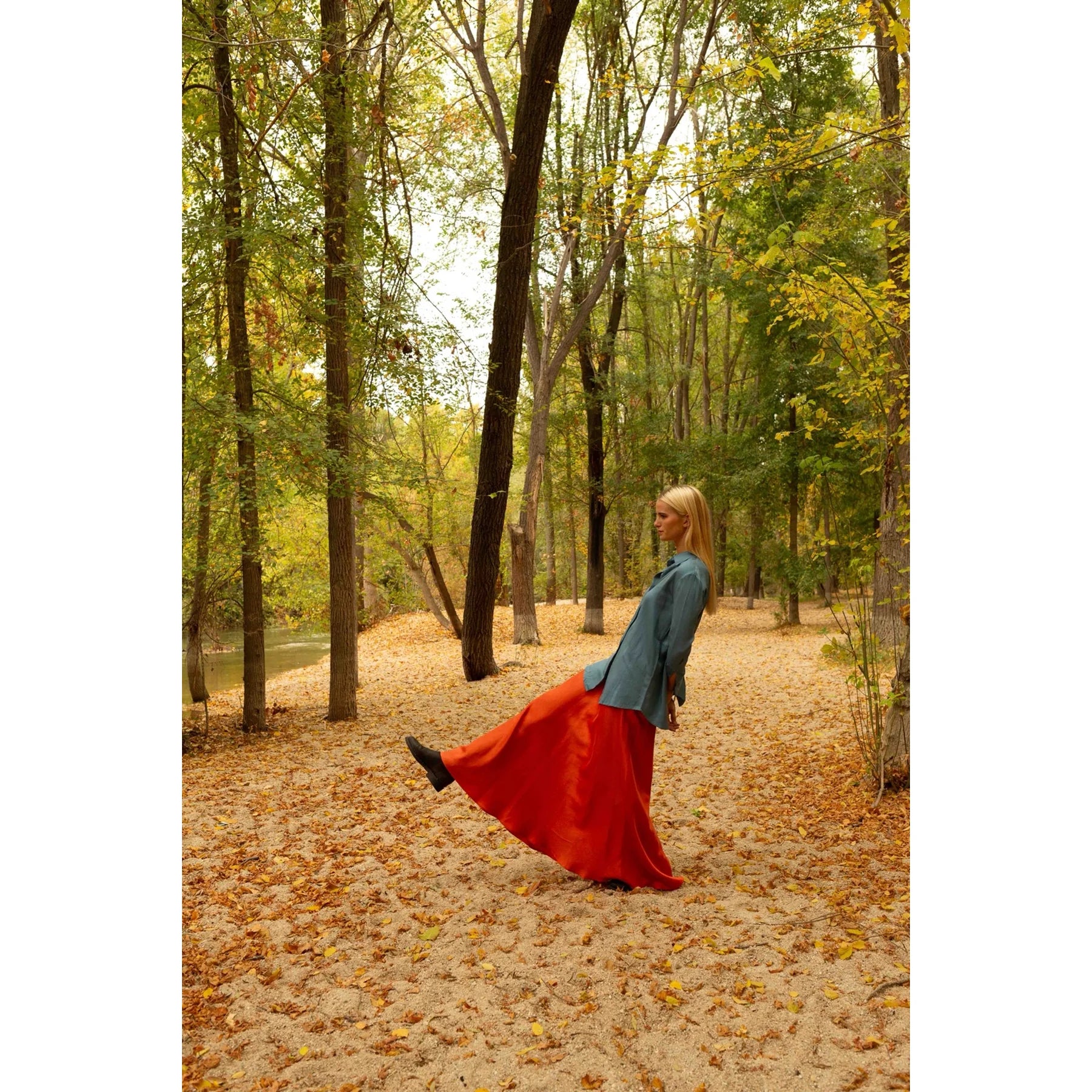 Falda capa XIMENA Naranja