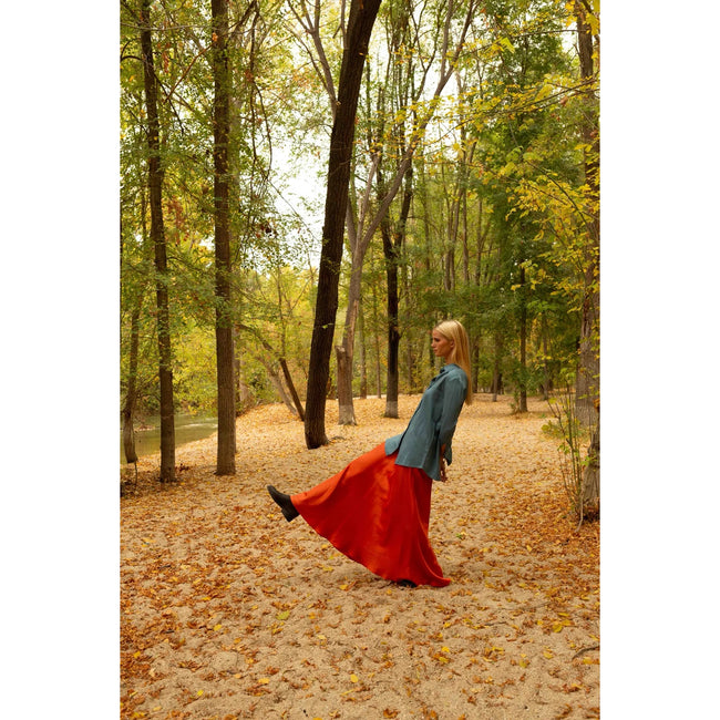 Falda capa XIMENA Naranja