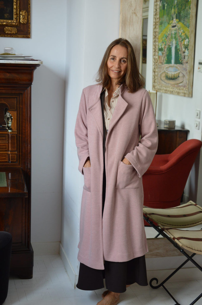 Abrigo de punto ADELA Rosa