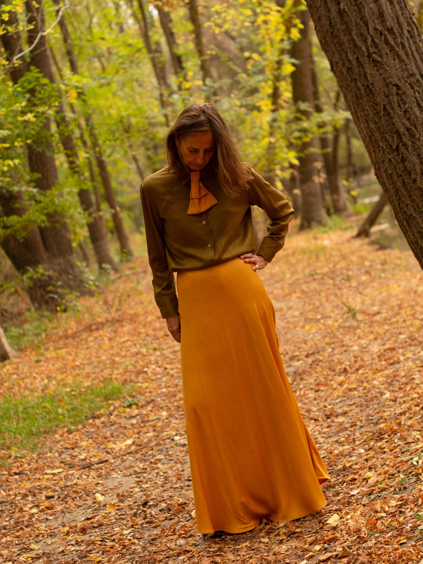 Falda capa XIMENA Ocre