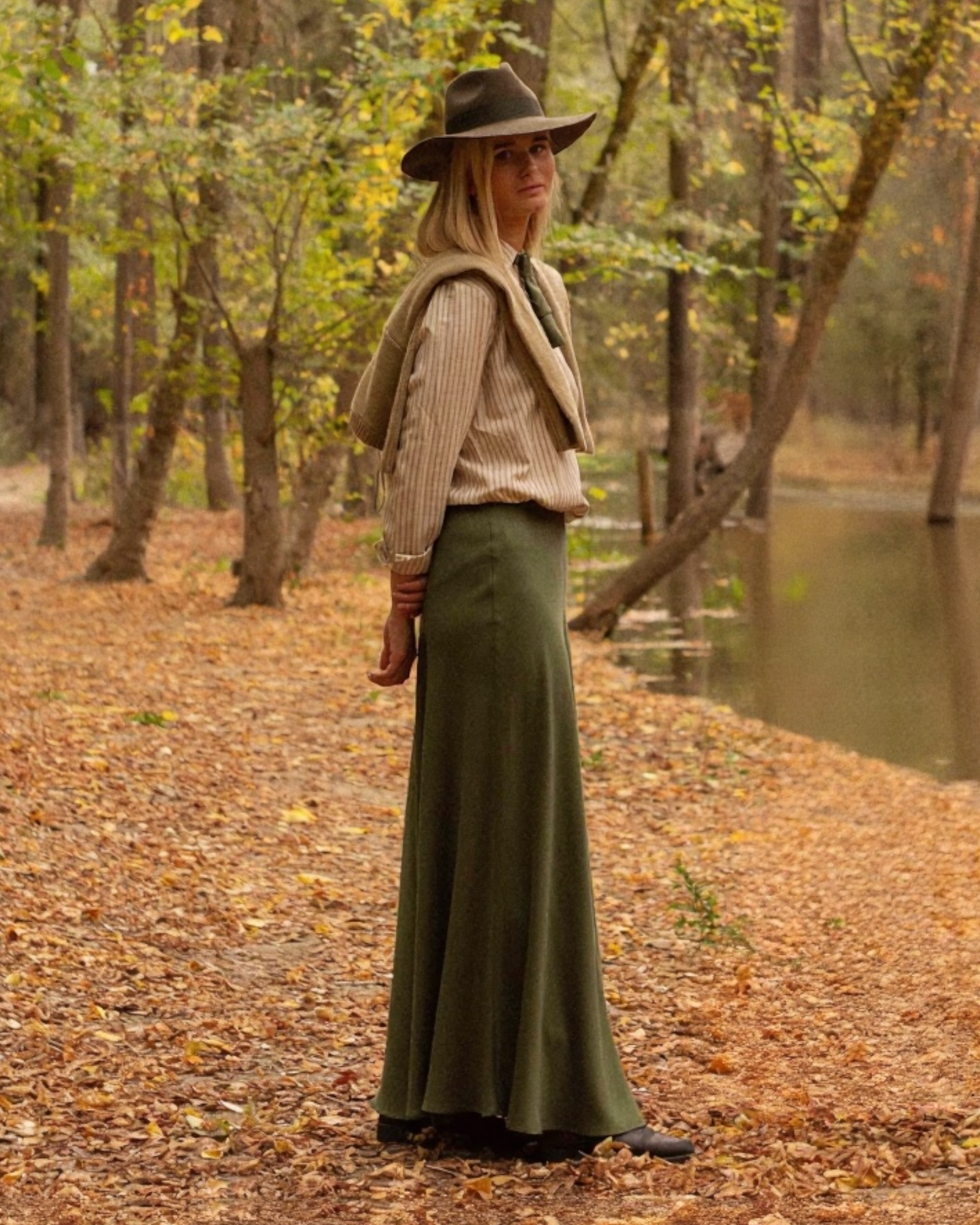 Falda capa XIMENA  Verde